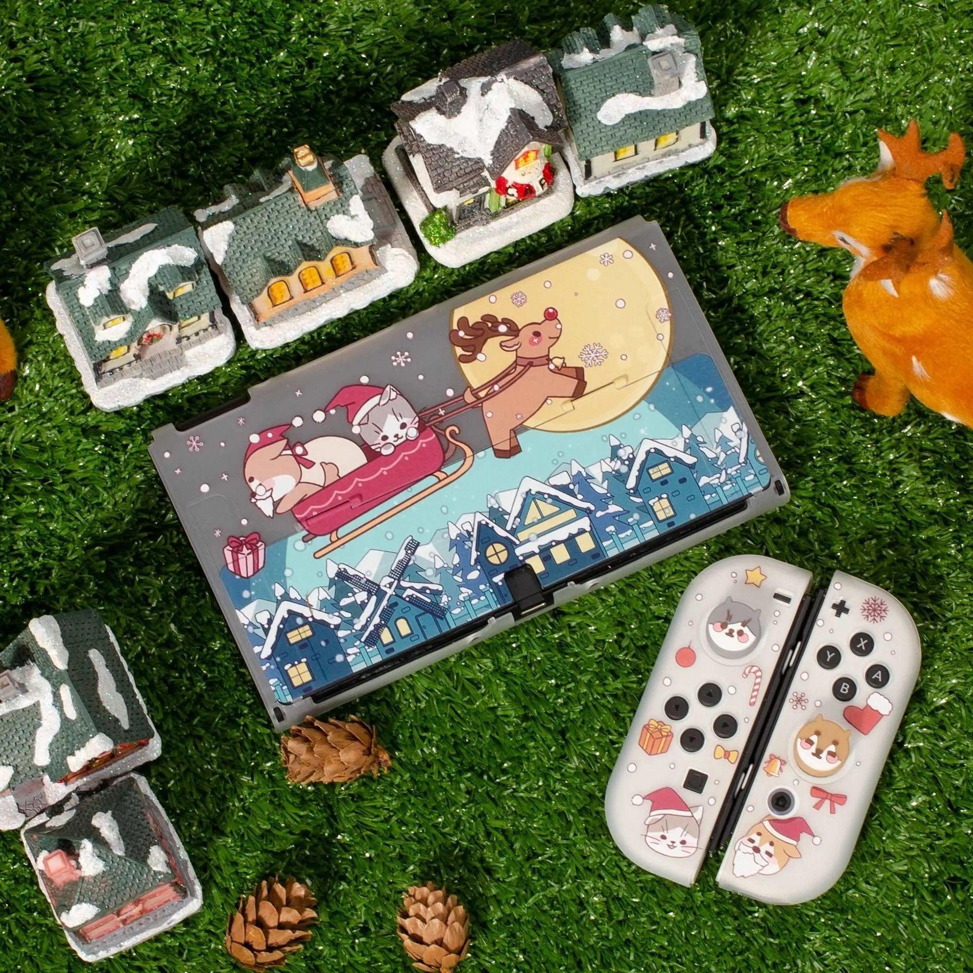 Pawdiary Christmas OLED Case - Nintendo Switch OLED - SwitchOutfits