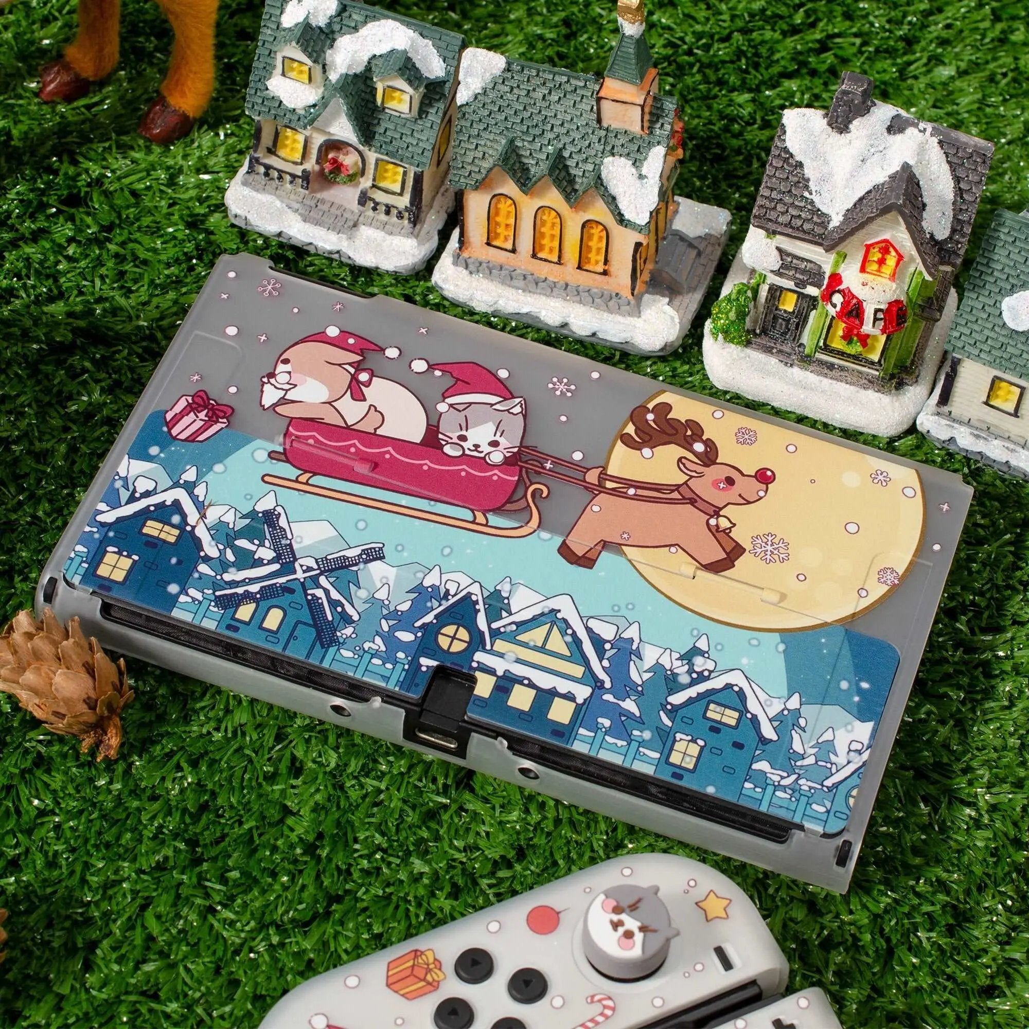 Pawdiary Christmas OLED Case - Nintendo Switch OLED - SwitchOutfits