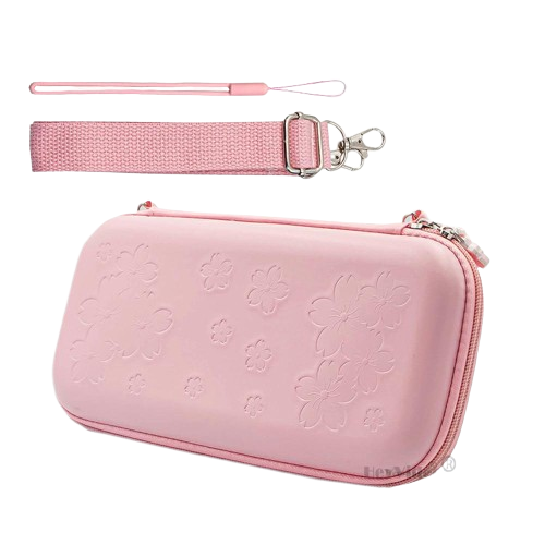 Pink Sakura Carrying Case for Nintendo Switch Lite