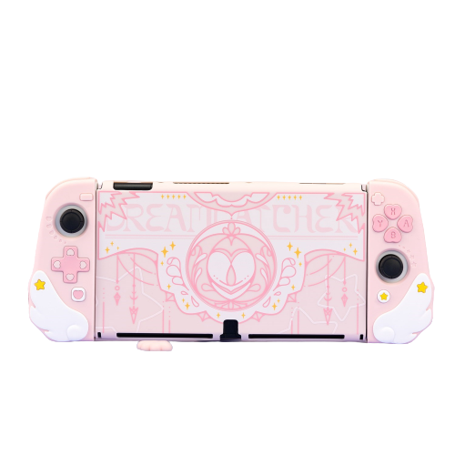 Pink Star Wings Case and Accessories for Nintendo Switch / OLED