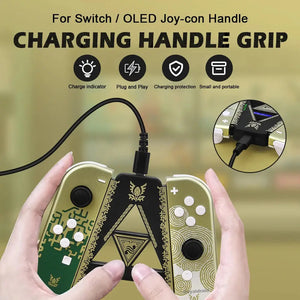 Legend of Zelda Game Controller Charging Dock Grip For Nintendo Switch and OLED
