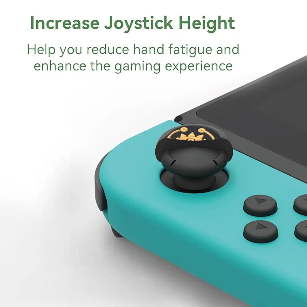 Black Egyptian Thumb Grip Caps for Nintendo Switch / Lite / OLED