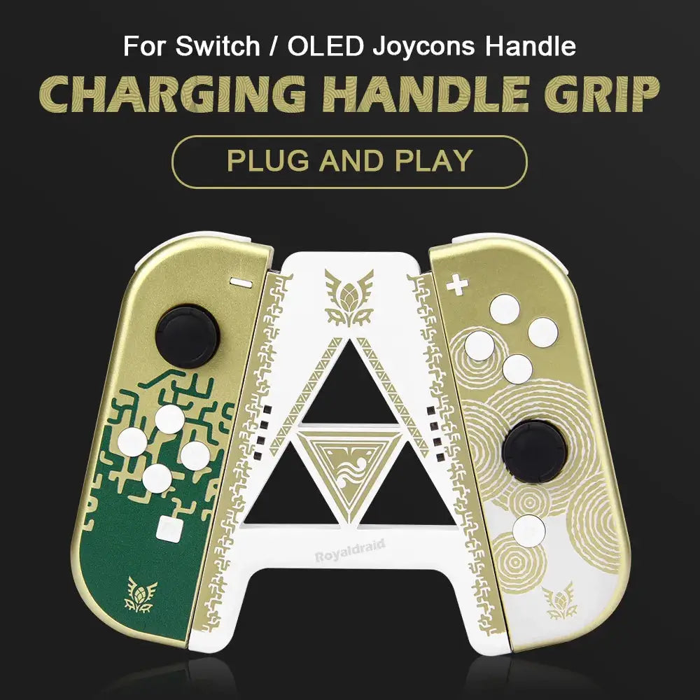 Legend of Zelda Game Controller Charging Dock Grip For Nintendo Switch and OLED