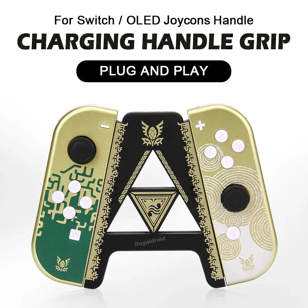 Legend of Zelda Game Controller Charging Dock Grip For Nintendo Switch and OLED