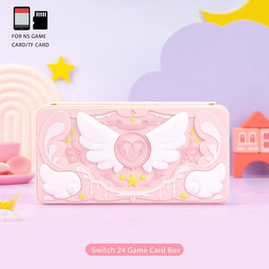 Pink Star Wings 24 game card box nintendo switch