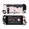 Pink Skull Silicone Protective Case and JoyCon Cover for NS / OLED