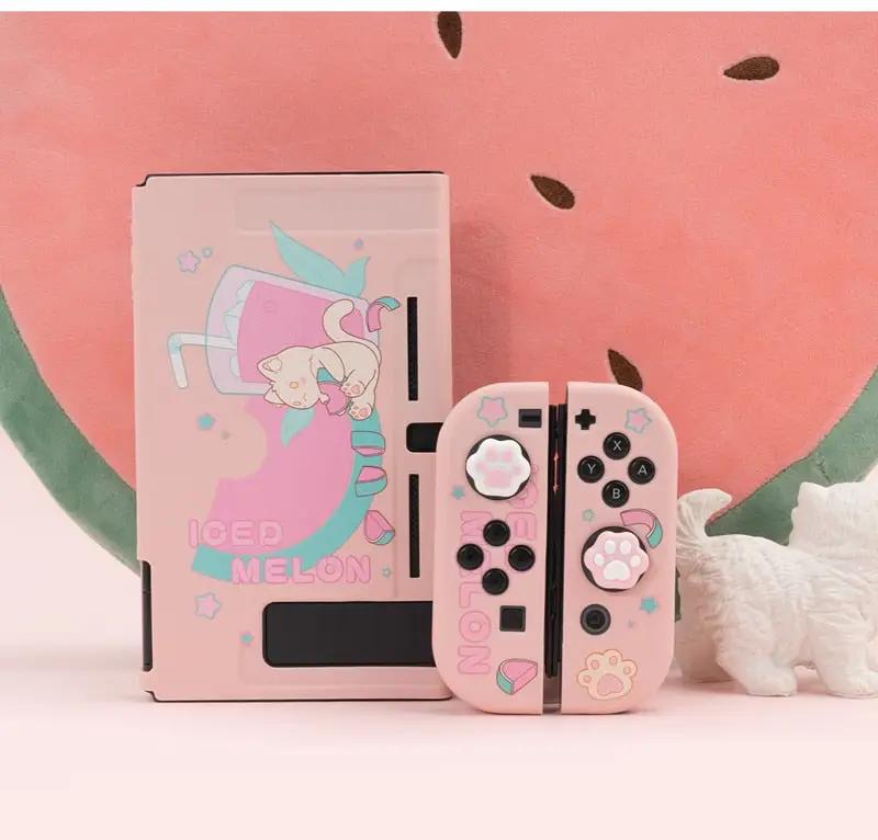 Watermelon Cat Case - Nintendo Switch - SwitchOutfits