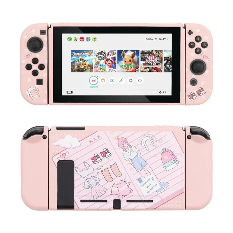pink nintendo switch case - Pink Girl Outfit Case - Nintendo Switch - SwitchOutfits