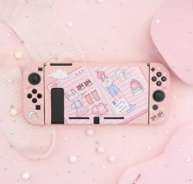 Pink Girl Outfit Case - Nintendo Switch - SwitchOutfits