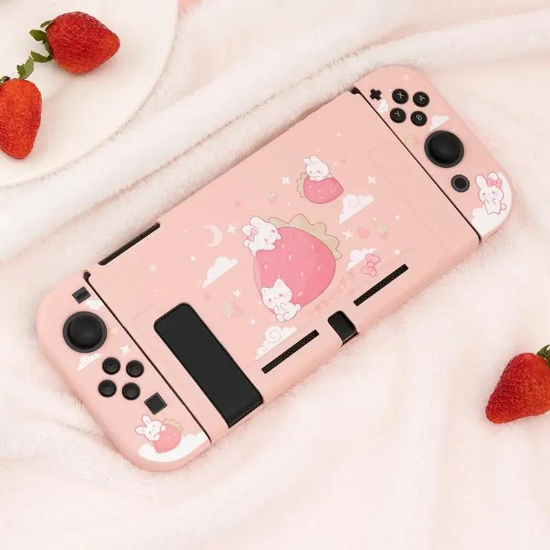 Strawberry Bunnies Case - Nintendo Switch - SwitchOutfits