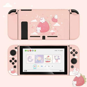 Strawberry Bunnies Case - Nintendo Switch - SwitchOutfits