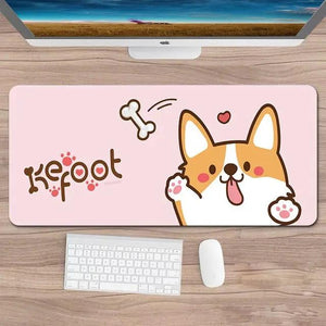 Playful Corgi Gaming Keyboard and Mouse Pad - SwitchOutfits