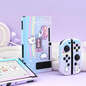 Rainbow Bunnies Case + Screen Protector - Nintendo Switch - SwitchOutfits
