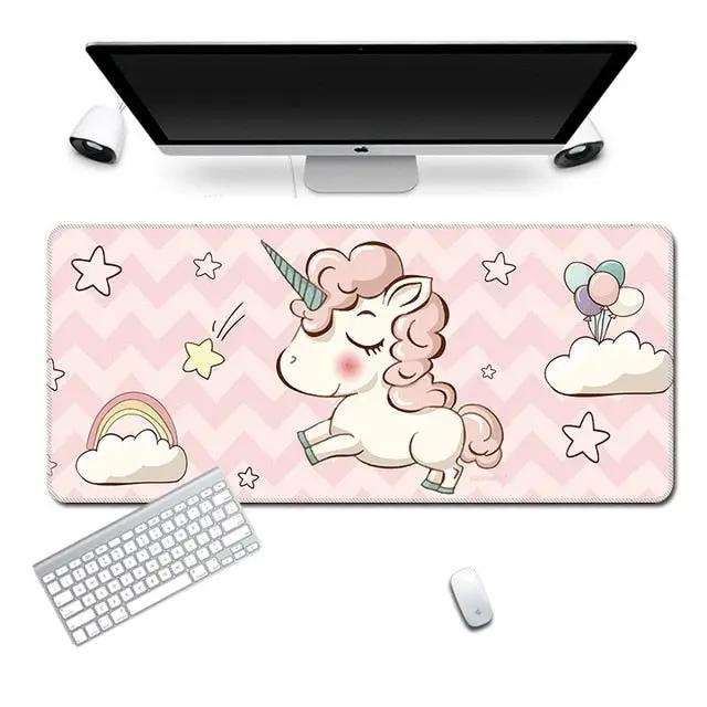 Cute Unicorn Gaming Keyboard and Mouse Pad - SwitchOutfits