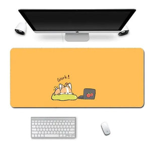 Sleepy Corgi Gaming Keyboard and Mouse Pad - SwitchOutfits